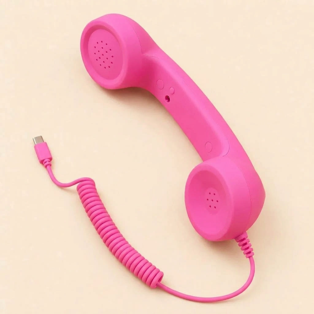 Retro Telephone Handset – USB-C Anti-Radiation Cell Phone Receiver